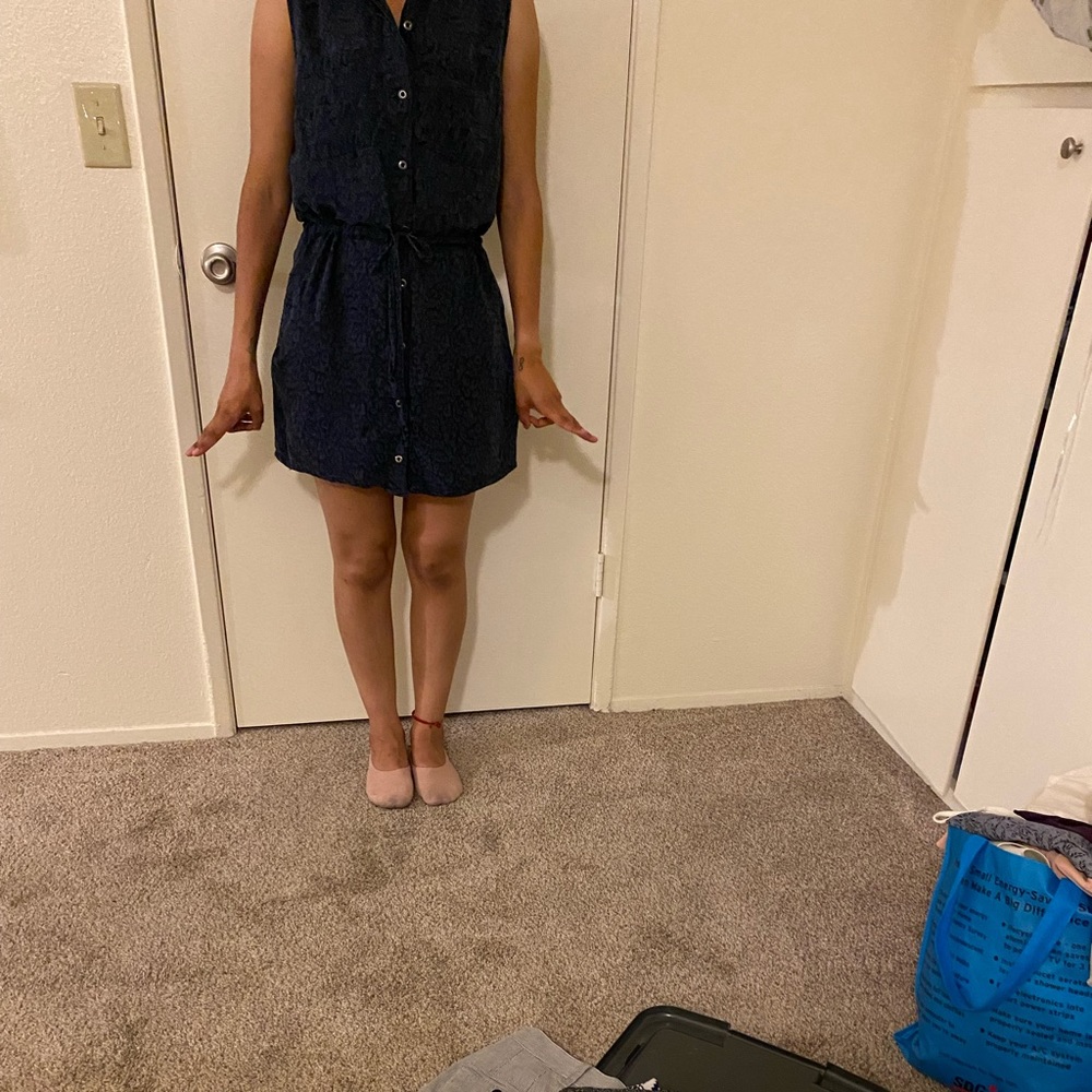 Blue short dress